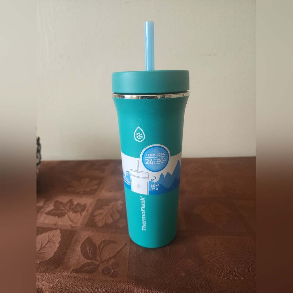ThermoFlask Teal Insulated Tumbler